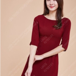 으네 로즈 레드 원피스