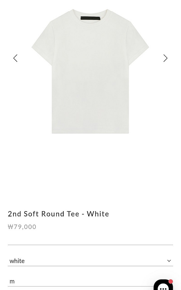 후왓웨어 Soft Round Tee - 화이트.블루M--1