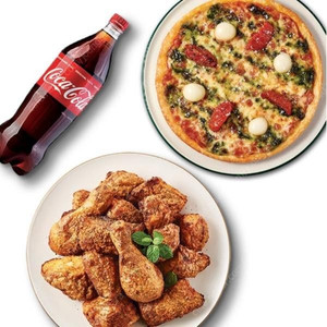 고추바사삭+바질토마토피자