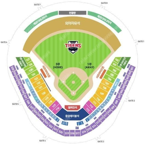 6월6,7,8일 KIA타이거즈vs한화이글스 1루K9석,3루K5,EV석,외야석 양도합니다 (내용참조)