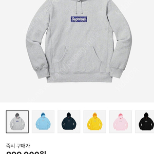 [XL] 슈프림 반다나 박스로고 후드 회파