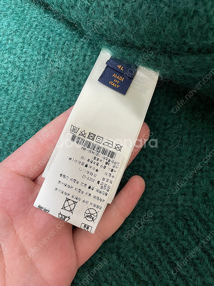 24ss 루이비통 그래픽 모헤어 가디건 4L사이즈--3