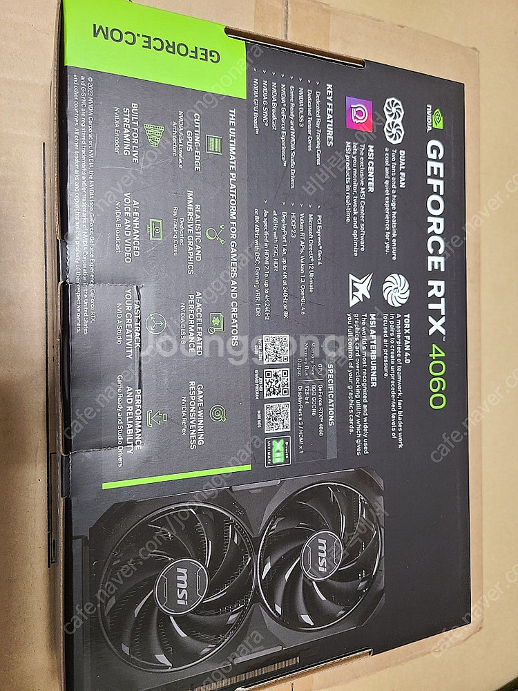 MSI 지포스 RTX 4060 벤투스 2X 블랙 OC ...--2