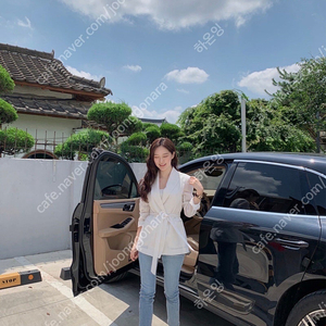 새상품 페이지유 무드 린넨 자켓 허리 벨트 아이보리
