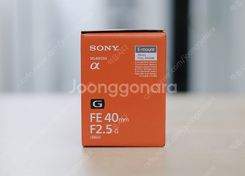 소니 40미리 2.5 G렌즈 SEL40F25G--3