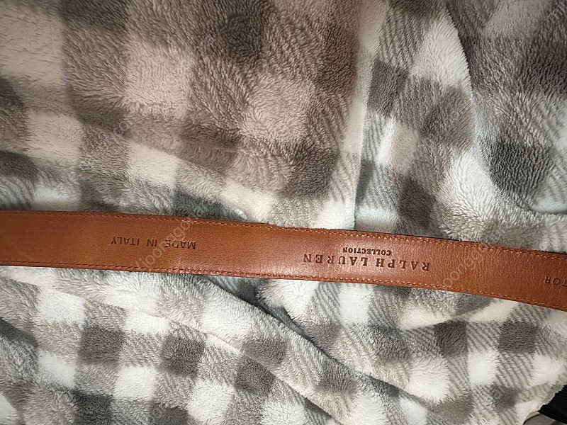 랄프로렌 컬렉션 블랙라벨 퍼플라벨 와니 악어가죽 벨트 S 이미지