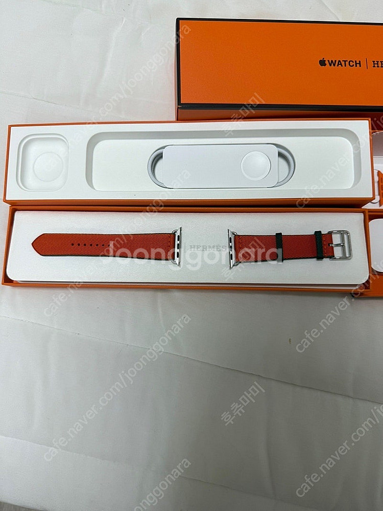 애플워치 9 에르메스 45mm 실버 팝니다--1