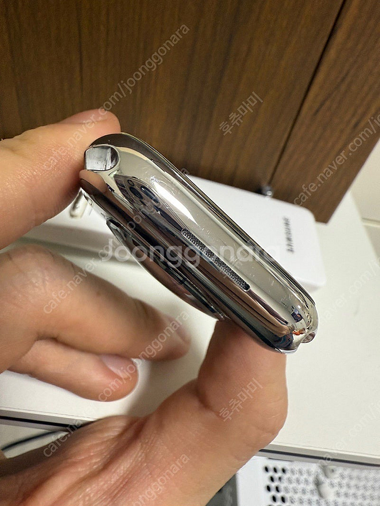 애플워치 9 에르메스 45mm 실버 팝니다--6
