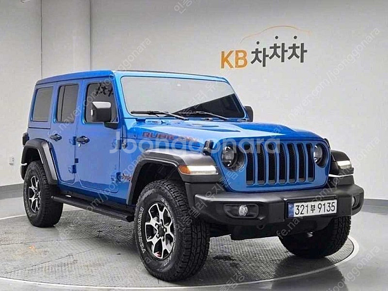 지프 랭글러 중고 랭글러 루비콘 중고 파란색 2023년...--4
