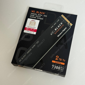 WD BLACK SN850X M.2 NVMe 2TB 정품 미개봉 팝니다