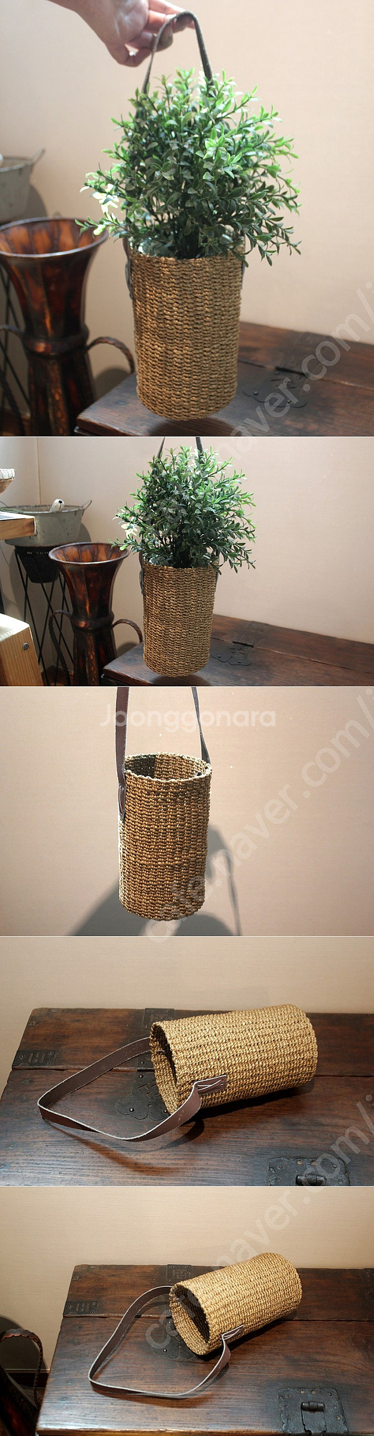 라탄가방 라탄소품 인테리어소품 장식품 소품 빈티지소품 레트로소품 엔틱소품 모던소품 화분 행잉화분 식물 라탄장식품--2