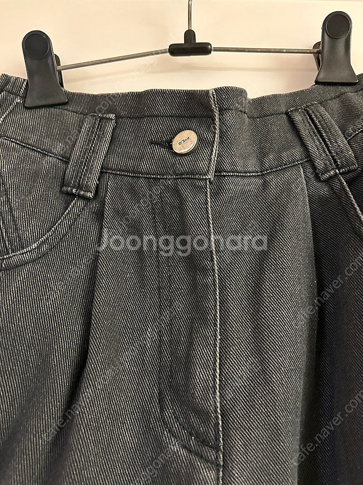 오즈세컨 하트자수 데님팬츠--4