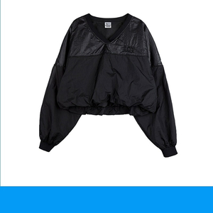 스탠드얼론 CROPPED BALLOON NYLON TOP
