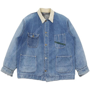 [105] 1950s USA Key Imperial Denim Chore Coat Blanket Lined 키 데님 초어 자켓 블랭킷 안감 50년대 빈티지 미국제