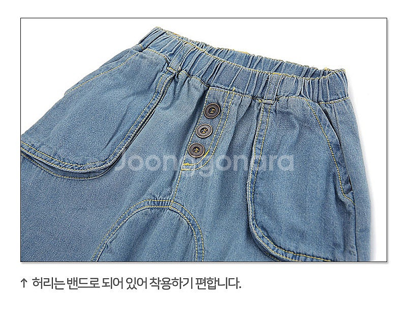 젤리스푼 아동 청반바지 5부바지 3~7세용--3