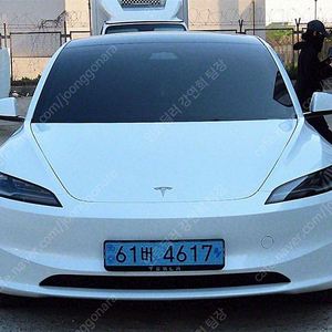 테슬라 중고 테슬라 모델3 중고차 흰색 2024년식 10,000km 롱 레인지 중고차카페