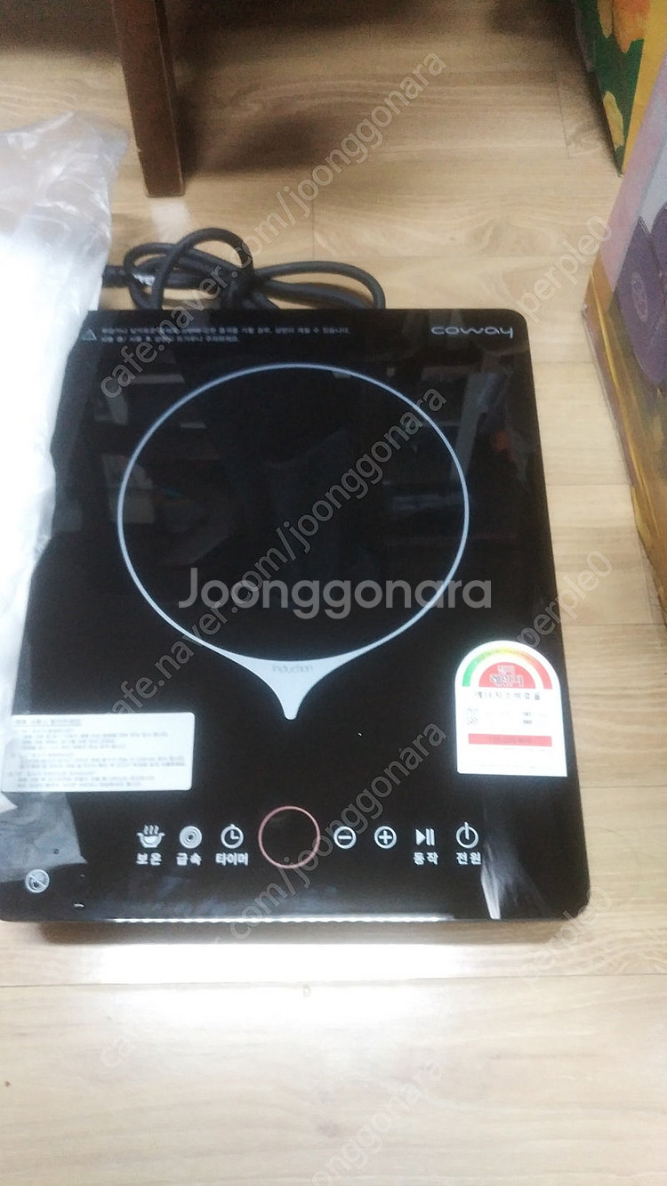코웨이 1구 인덕션레인지 CIR-01 새제품 팝니다--1