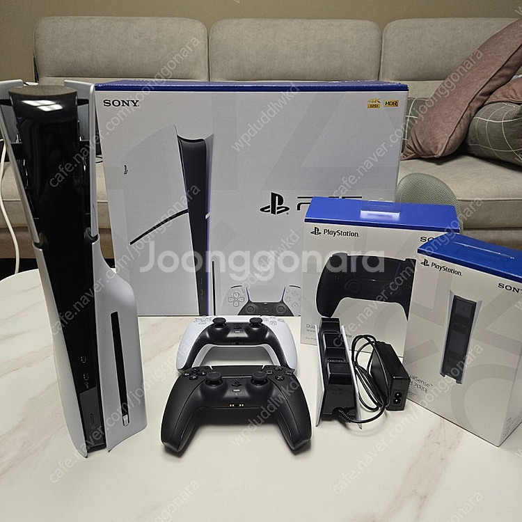 PS5 슬림디스크 + 듀얼센스2개 + 충전거치대 + 1...--0