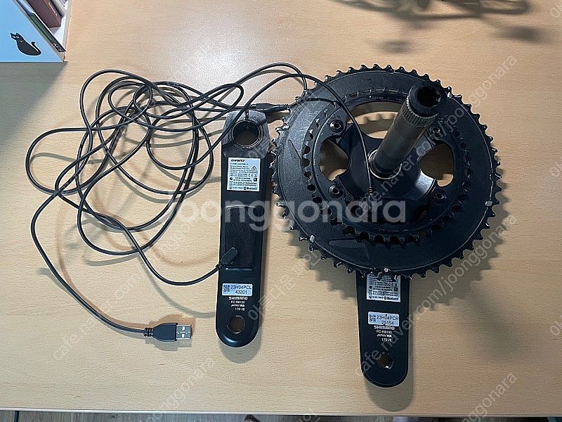 시마노 울테그라 R8100 크랭크 셋 + 파워미터--1