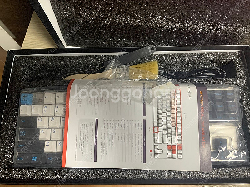 아콘 리얼 티타늄 DX 풀 알루미늄 실버 키보드--7