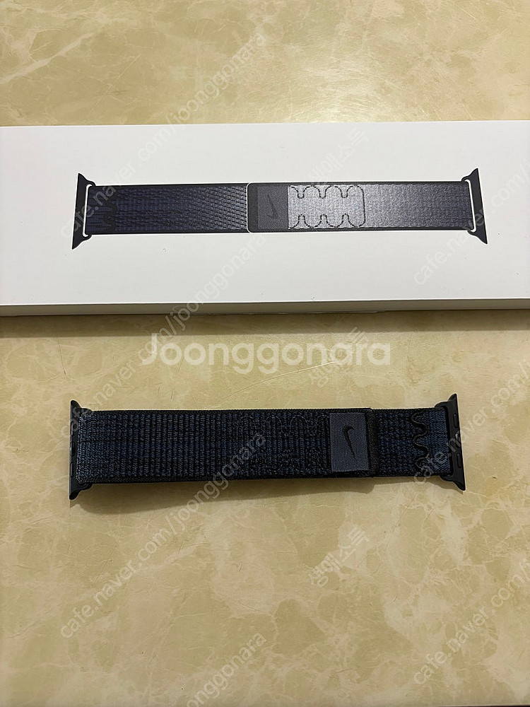 나이키 스포츠 루프 46mm 블랙/블루 팝니다.--0