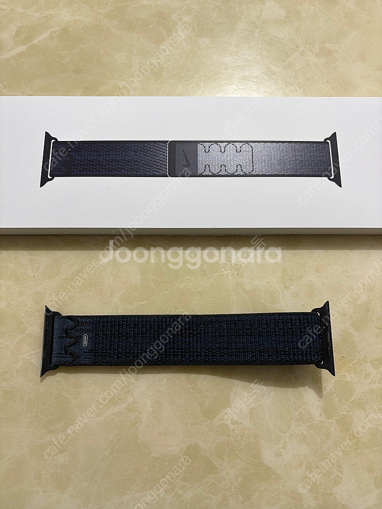 나이키 스포츠 루프 46mm 블랙/블루 팝니다.--1