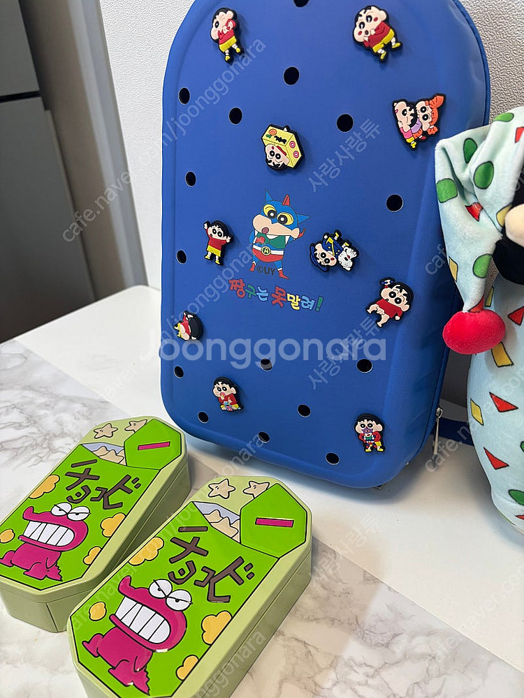 (새제품) 짱구 지비츠 백팩 + 짱구인형+ 흰둥이&맹구...--5
