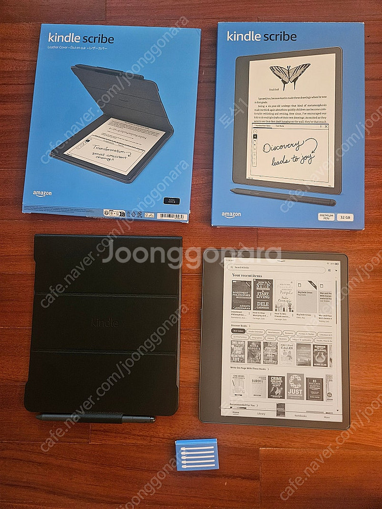 킨들 스크라이브 1세대 32G, 프리미엄 펜, 가죽 케...--0
