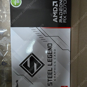 [미개봉]ASRock 라데온 RX 9070 XT 스틸레전드 D6 16GB 팝니다