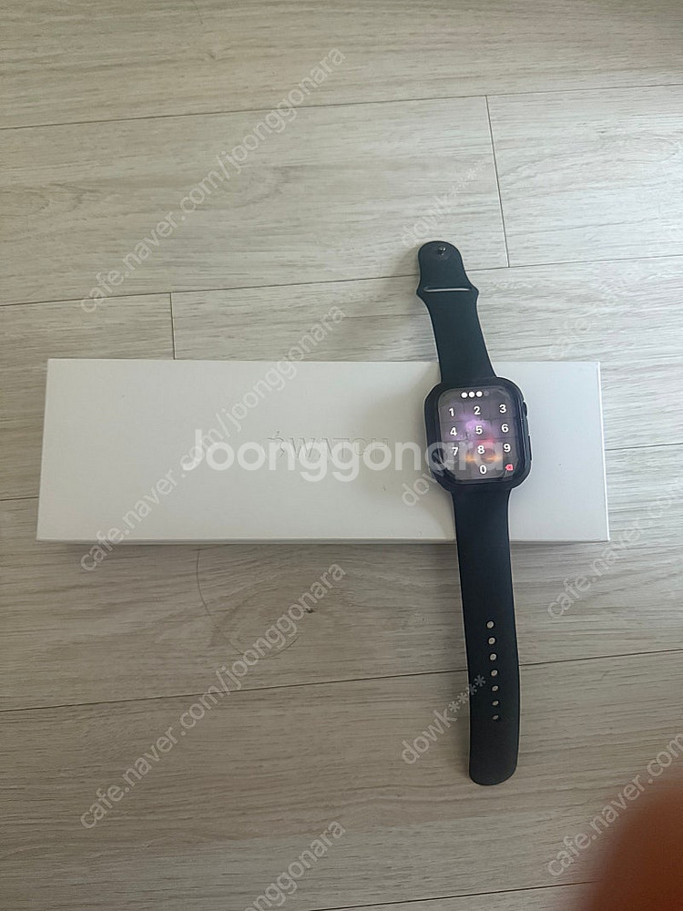 애플워치9 45mm gps 미드나잇 팝니다--0