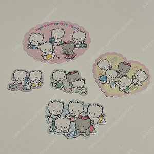 산리오 냐니뉴녜뇽 스티커 5종 세트