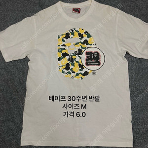 베이프 30주년 반팔 M