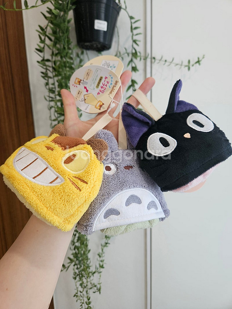 지브리 토토로 지지고양이 고양이버스 수건 타월--1