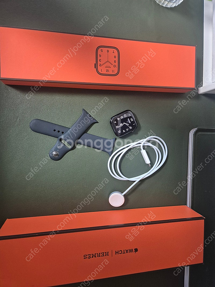 애플워치8 에르메스 45mm / 느와르 / 애플케어플러...--0