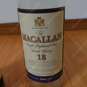 ​공병 맥캘란 18년 쉐리오크 1984​맥캘란 18년 쉐리오크 1986​원형케이스 상태 A+급