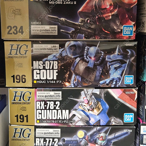 HGUC 건담 건캐논 구프 샤아자쿠2 리바이브 버젼