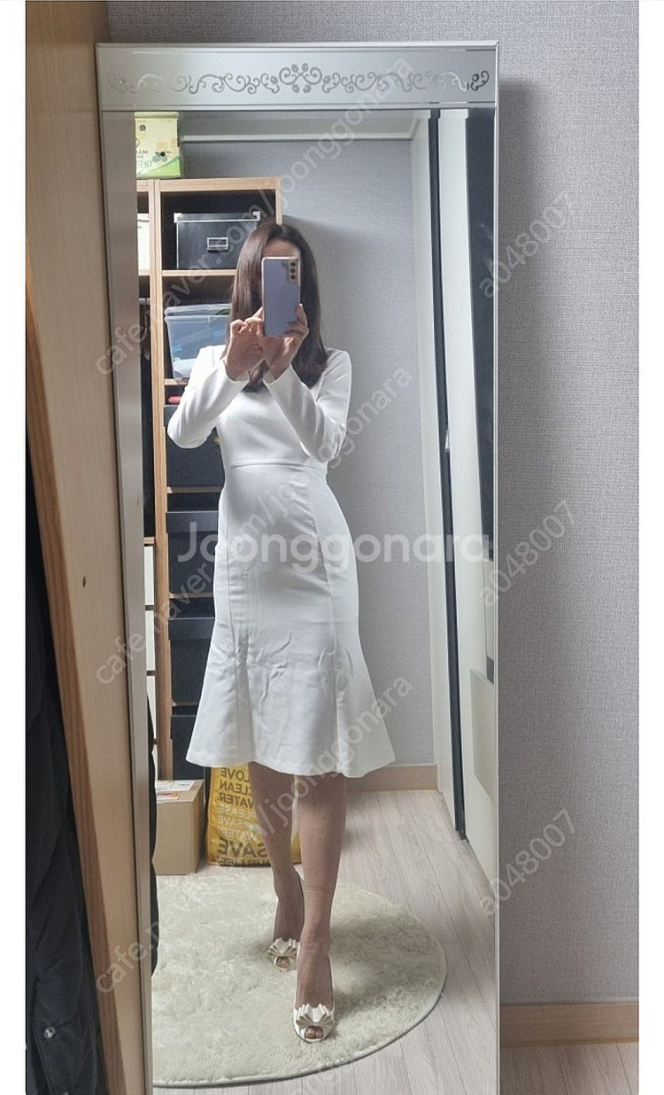 러브썸원 하객룩 머메이드 롱 원피스--1