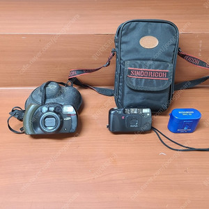 필름카메라 2개 삼성 케녹스 FX-4 (지수카메라), 신도리코 SR-10D 부품용 DP 레트로