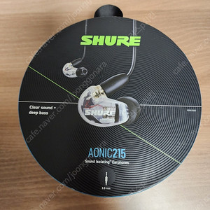슈어 shure anoic 215 인이어 이어폰 클리어