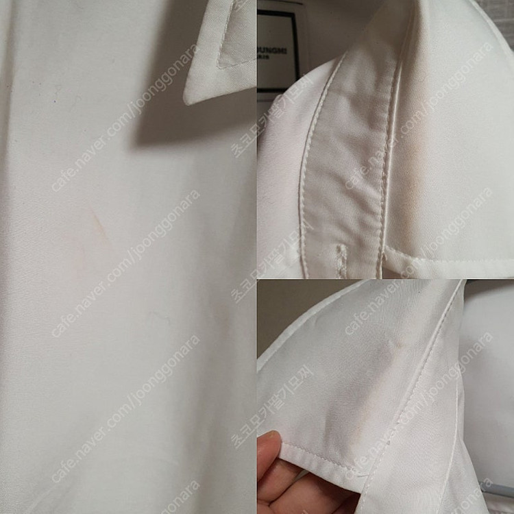 WOOYOUNGMI 우영미 화이트 코튼 백로고 긴팔 셔츠 - 화이트/36 이미지