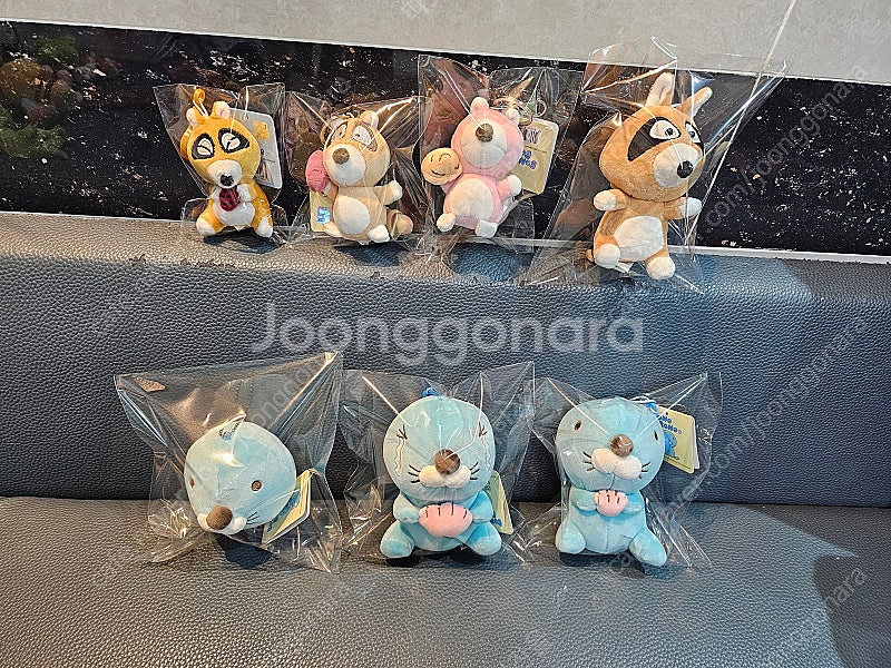 보노보노 너부리 포로리 키링 가방고리 인형 새거 팔아요--2