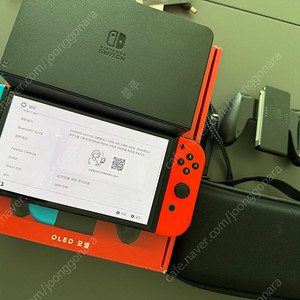 닌텐도 스위치 oled +스컬앤코케이스팝니다
