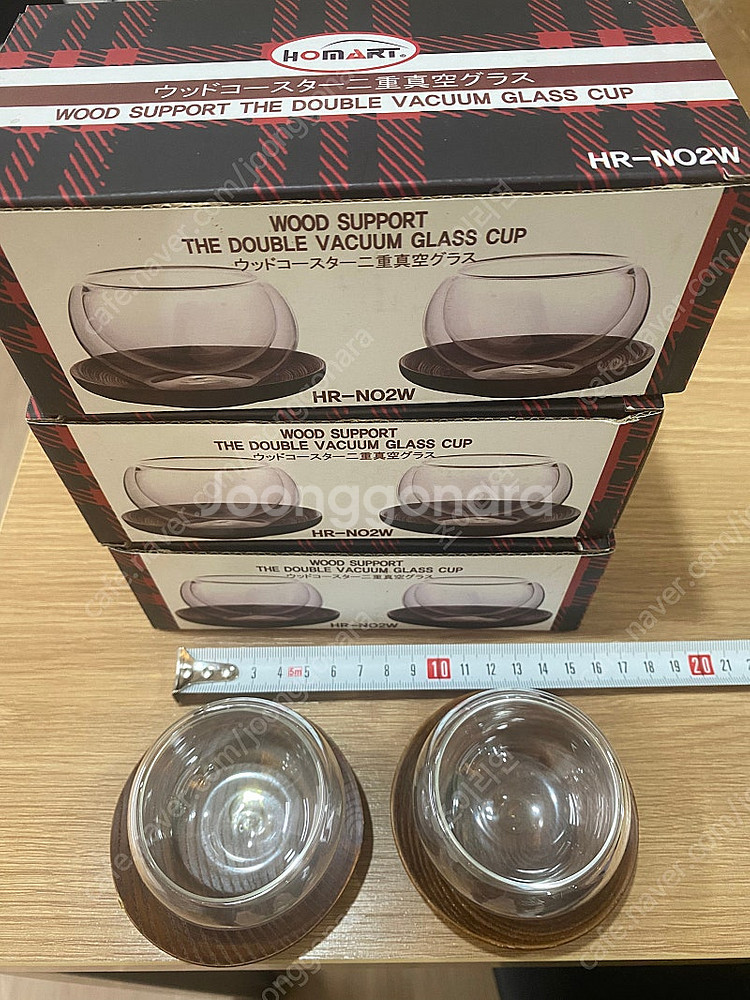 홈아트 이중잔 나무받침 2P세트 (3세트/6개)HR NO2W--1