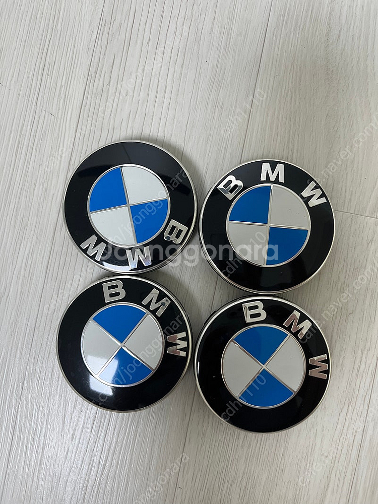 BMW 68mm 정품 휠캡 4개 팝니다.--0