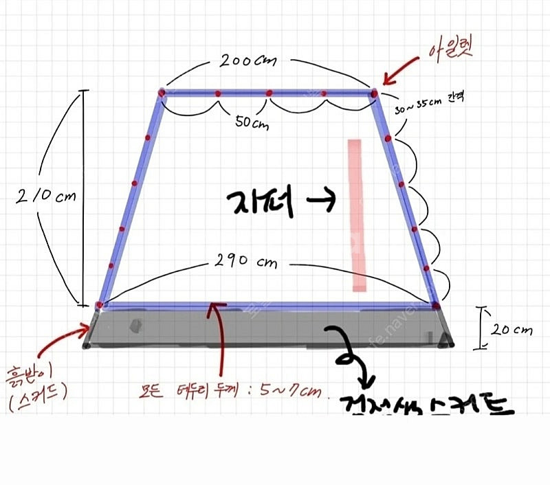 캠핑 텐트 카즈미 지오패스 블랙 & 우레탄 창 일괄판매...--2