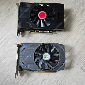 그래픽카드 두개(gtx 1650/rx550) 팝니다.