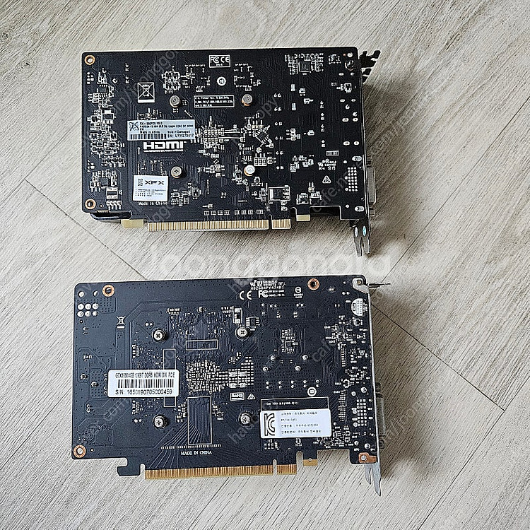 그래픽카드 두개(gtx 1650/rx550) 팝니다.--1