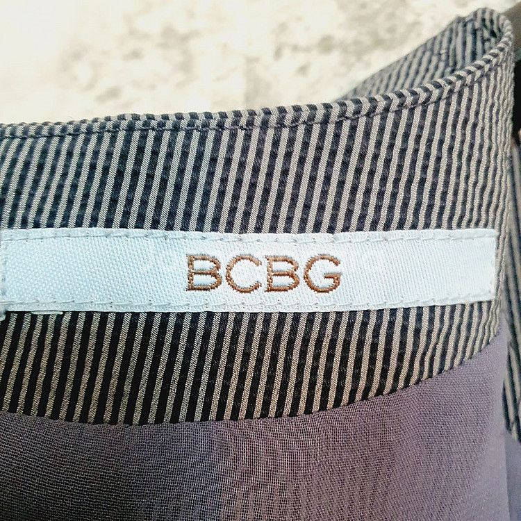 BCBG 비씨비지 잔스트라이프 반팔원피스--7