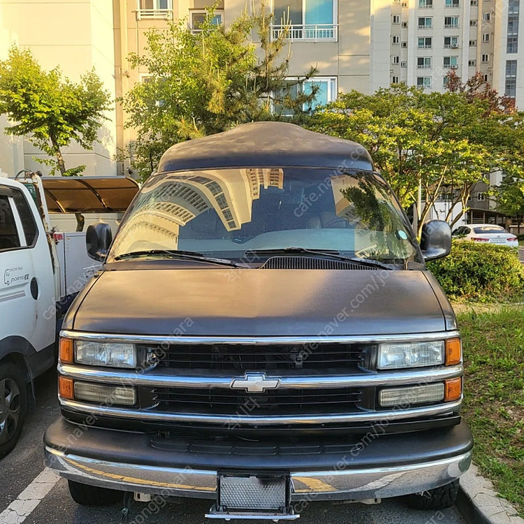 쉐보레 미국 체비밴 여행 캠핑 차박 가능 차량 판매 이미지