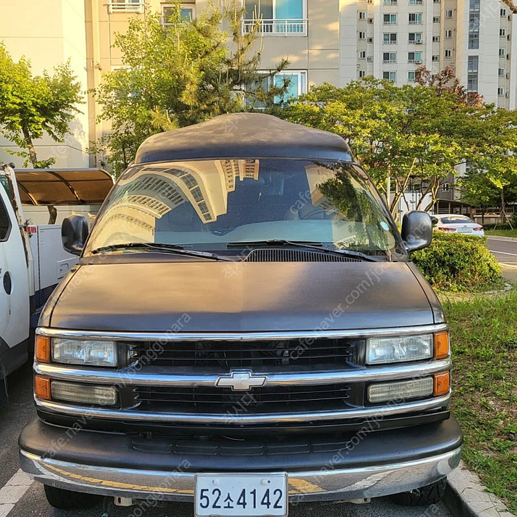 쉐보레 미국 체비밴 여행 캠핑 차박 가능 차량 판매 이미지